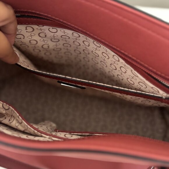 GUESS Artemis Carryall Embossed Tote Bag - Picture 6 of 7